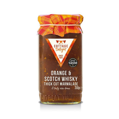 Konfitüren : Orangen Marmelade mit Whisky 350g mit grobgeschnittener Schale