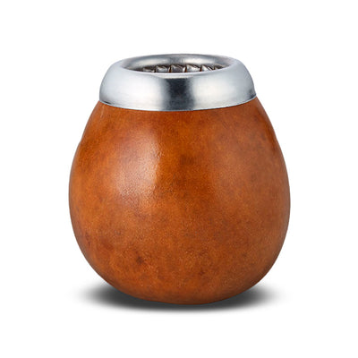 Teezubehör : Kalebasse hellbraun